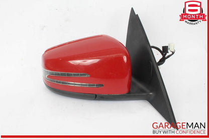12-15 Mercedes W204 C250 C300 Front Right Side Mirror Door Rear View Red OEM