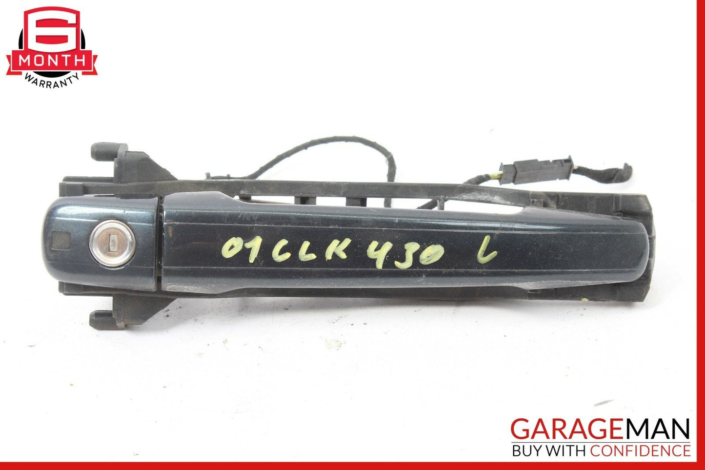 98-03 Mercedes W208 CLK430 Front Left Side Exterior Door Handle Green Black OEM
