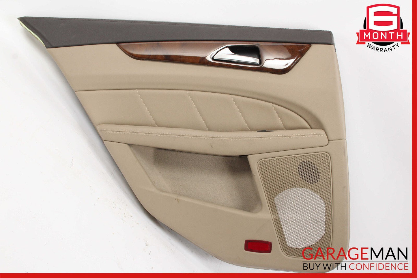 12-14 Mercedes W218 CLS550 Rear Left Driver Side Interior Door Panel Beige OEM