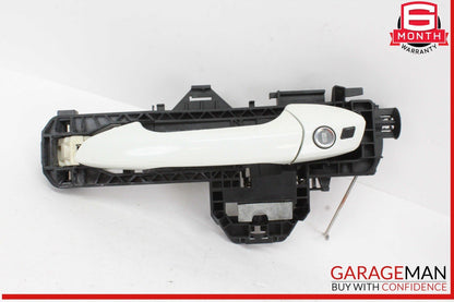 10-15 Mercedes X204 GLK350 4MATIC Front Left Side Exterior Door Handle White OEM