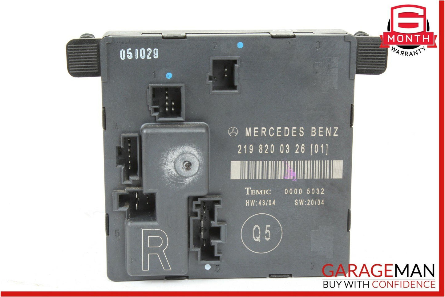 06-11 Mercedes W219 CLS500 Rear Right Passenger Side Door Control Module Unit