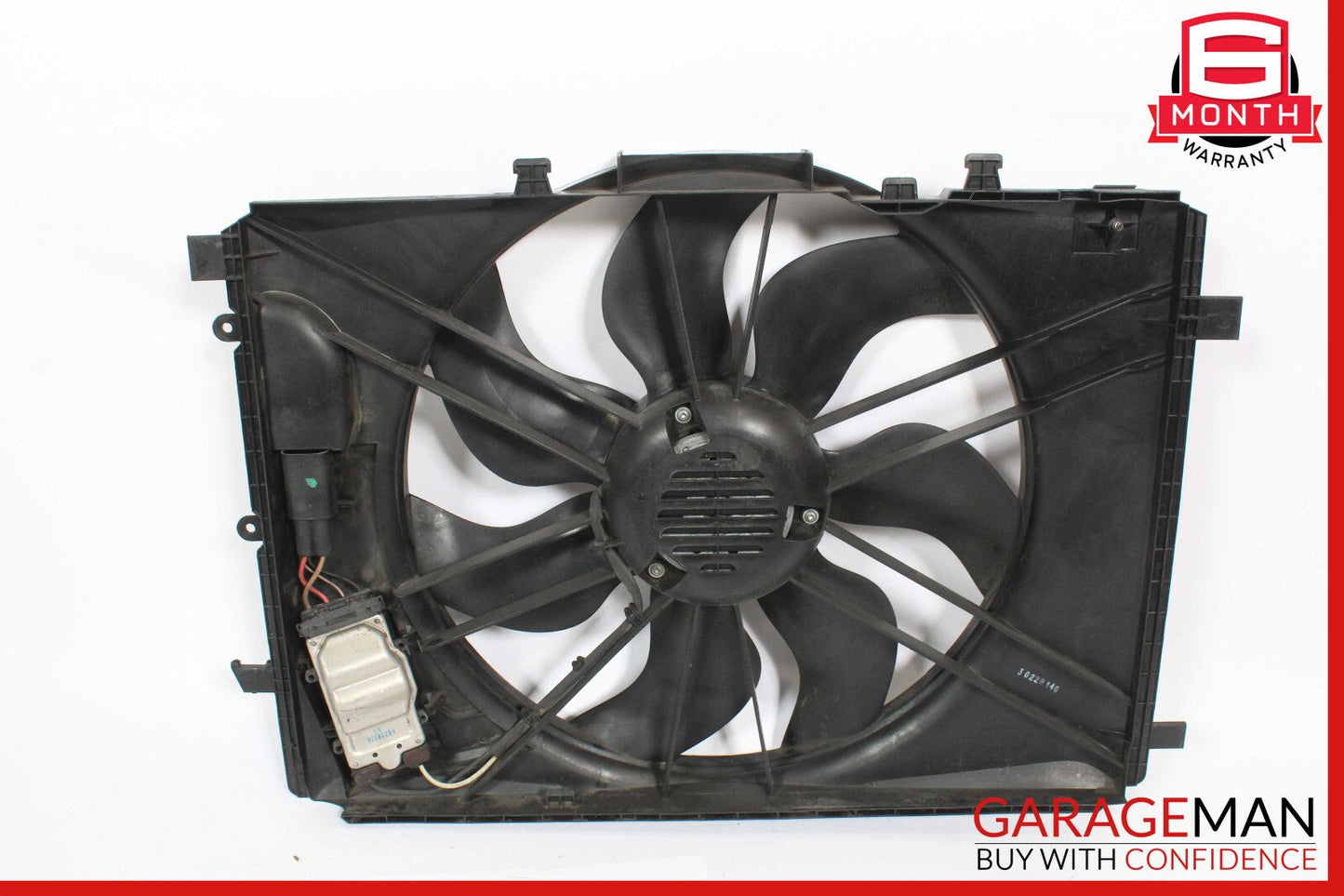 08-18 Mercedes W204 C250 C300 Engine Radiator Cooling Fan Shroud Motor Assy