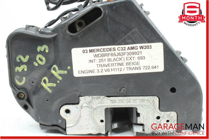 01-07 Mercedes W203 C230 C320 C55 AMG Rear Right Door Lock Latch Actuator OEM
