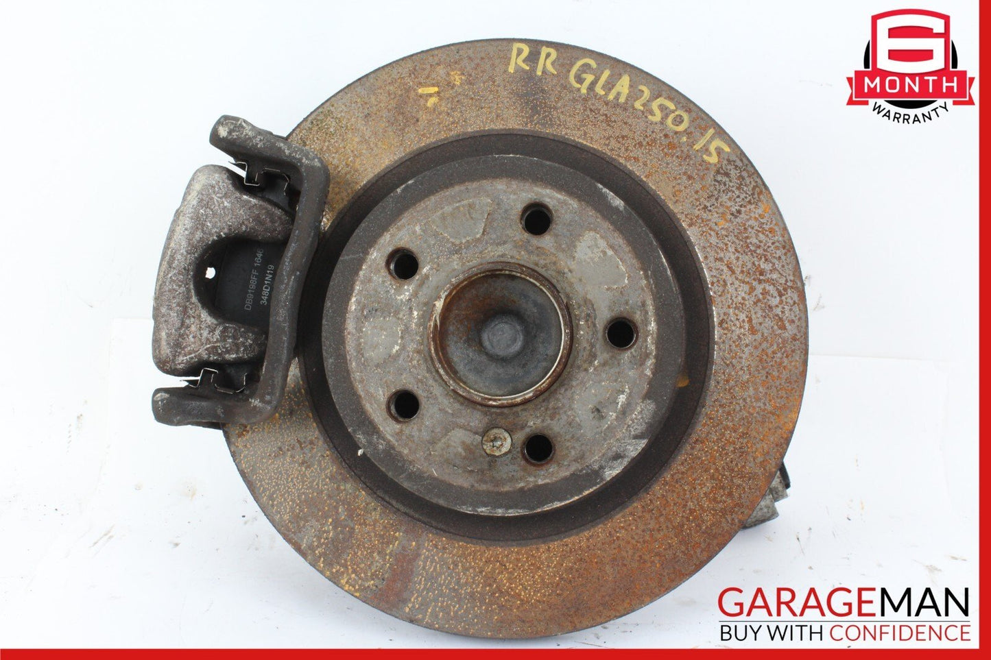 14-19 Mercedes X156 GLA250 Rear Right Spindle Knuckle Hub Rotor Disc w/ Caliper