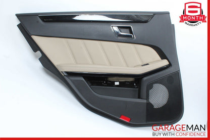 10-13 Mercedes W212 E350 E550 Rear Left Interior Door Panel Cover OEM