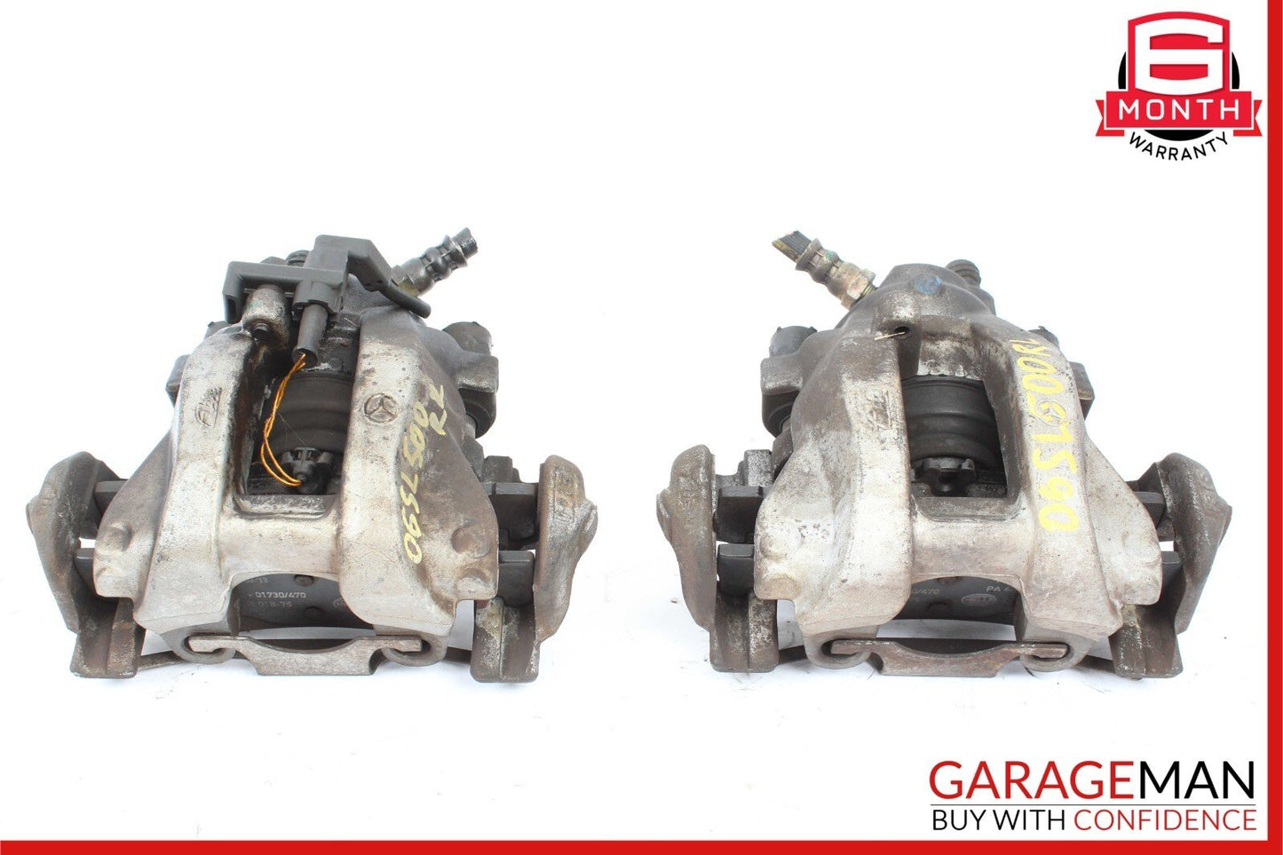 03-06 Mercedes R230 SL500 Rear Left & Right Side Brembo Brake Calipers Set OEM
