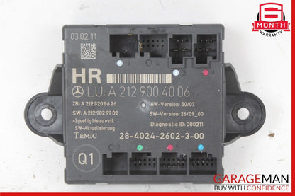 08-18 Mercedes W212 E350 C300 GLK350 Rear Right Side Door Control Module OEM