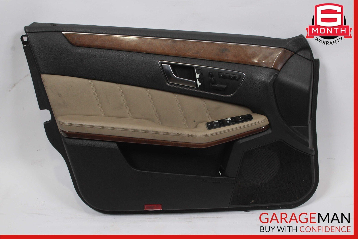 10-13 Mercedes W212 E550 E350 Front Left Interior Door Trim Panel Assembly Beige