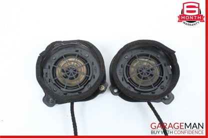 96-03 Mercedes W210 E320 Rear Right & Left Side Door Sound Speakers Set OEM