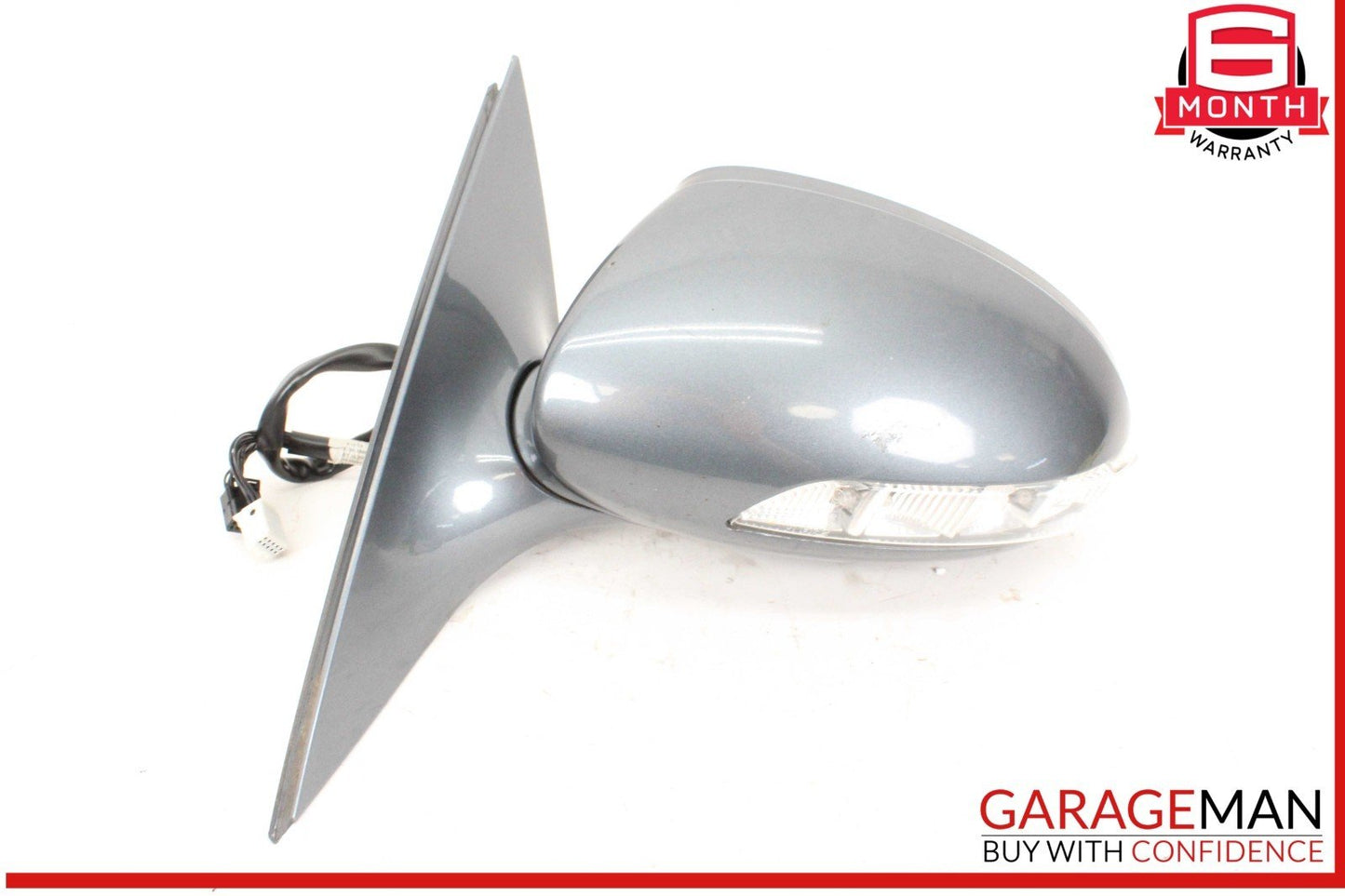 07-09 Mercedes W221 S550 S600 Front Left Side Door Rear View Mirror Gray OEM