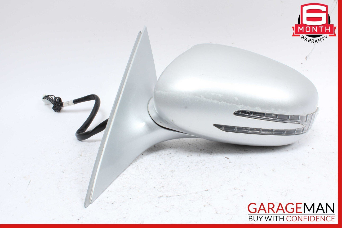 07-09 Mercedes W221 S550 S63 AMG Front Left Side Rear View Door Mirror Silver