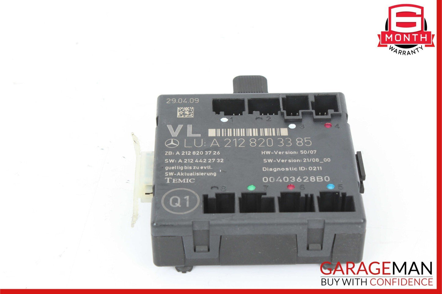 08-18 Mercedes W212 E350 SLK350 E400 E350 Front Left Side Door Control Module