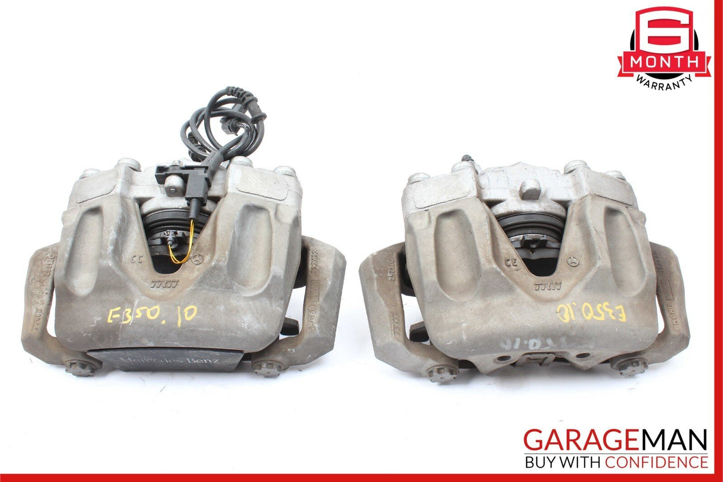 10-16 Mercedes W212 E350 CLS400 TRW Front Brake Calipers Left and Right Set OEM