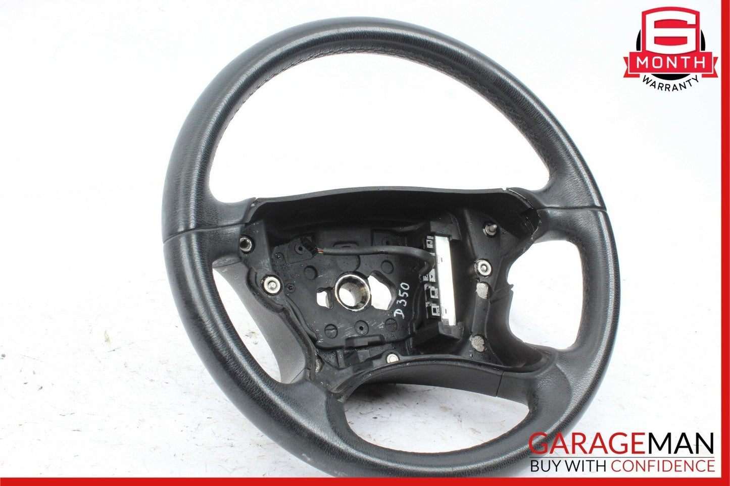 06-09 Mercedes W211 E350 CLS500 E550 4 Spoke Steering Wheel Black OEM