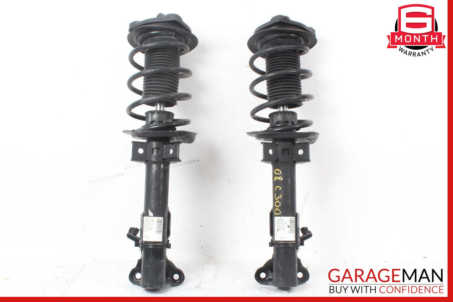 08-17 Mercedes W204 C250 Coupe Front Left & Right Shock Strut Absorber Set OEM