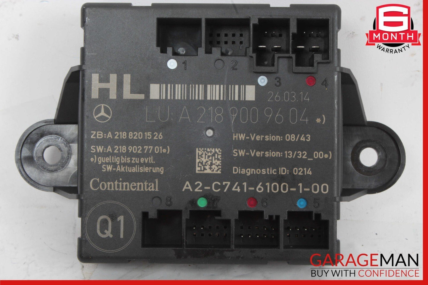 08-18 Mercedes W218 CLS550 C250 Rear Left Side Door Control Module Unit OEM