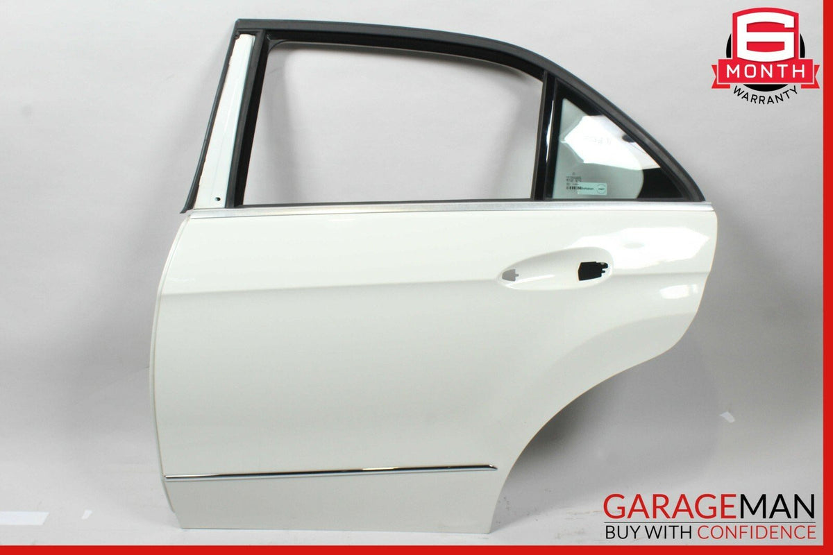 10-16 Mercedes W212 E500 Rear Left Driver Side Exterior Door Shell White OEM