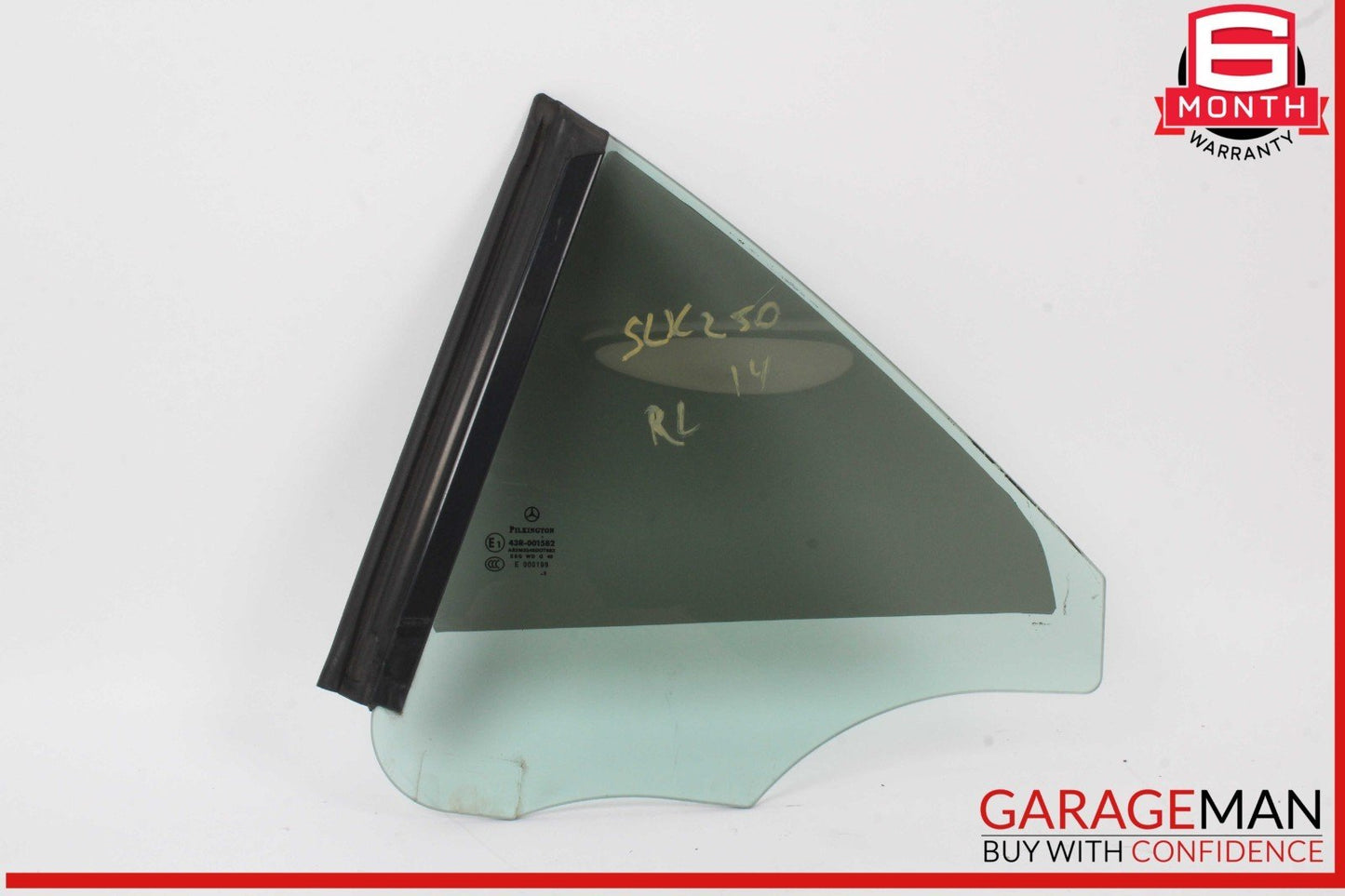 12-20 Mercedes R172 SLK250 SLK350 Rear Left Driver Side Quarter Window Glass OEM