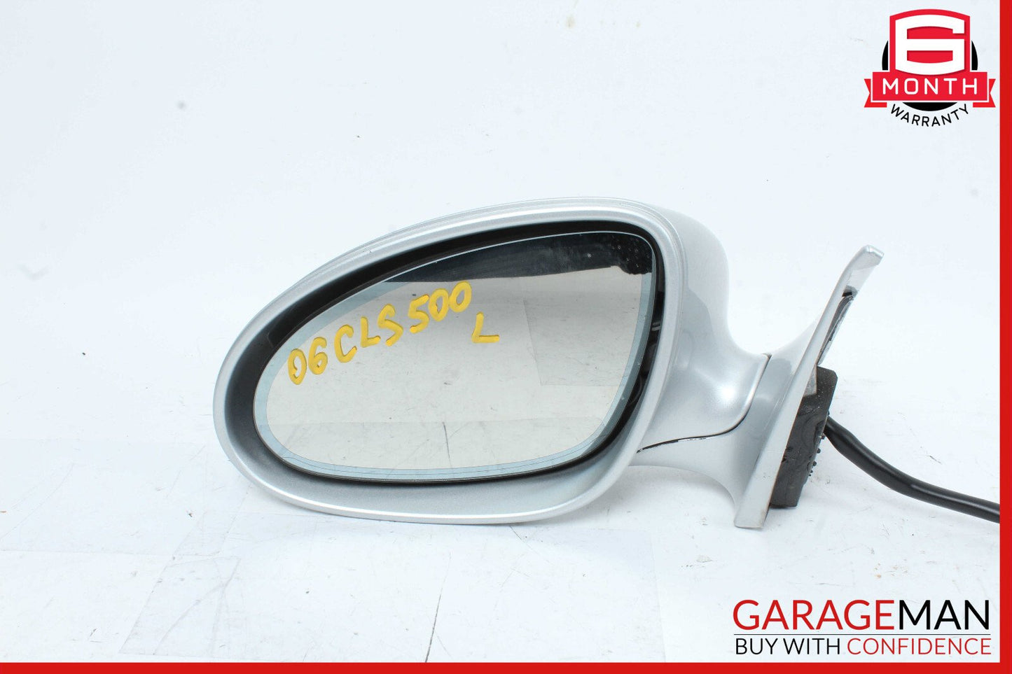 06-08 Mercedes W219 CLS500 Front Left Side Mirror Door Rear View Silver OEM