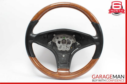 09-12 Mercedes R171 SLK300 SL550 SLK350 3 Spoke Steering Wheel Wood OEM