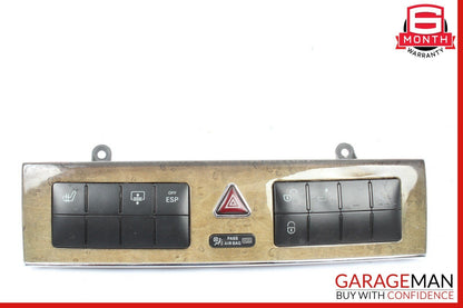 05-07 Mercedes W203 C230 Dashboard Dash Control Switch Panel Bezel Trim Walnut