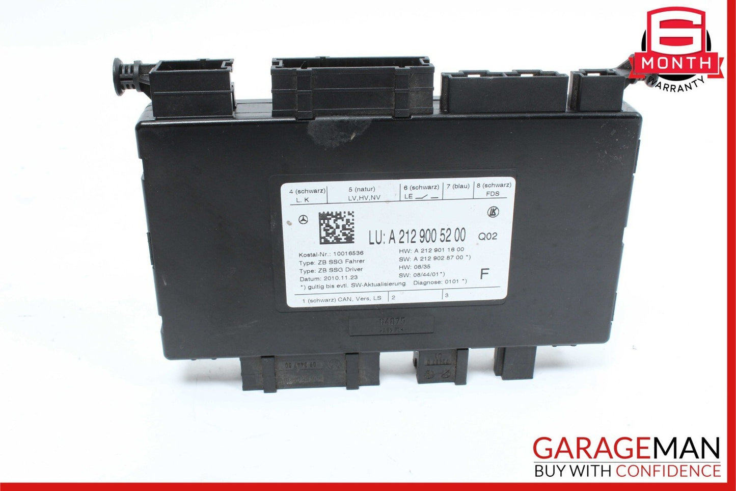 08-18 Mercedes E350 SLK250 CLS63 AMG S Front Left Side Seat Control Module Unit