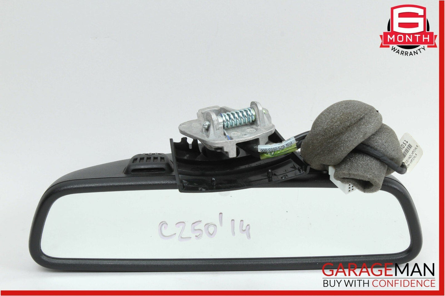 08-14 Mercedes W204 C250 C300 Top Upper Rear View Mirror Assembly Black