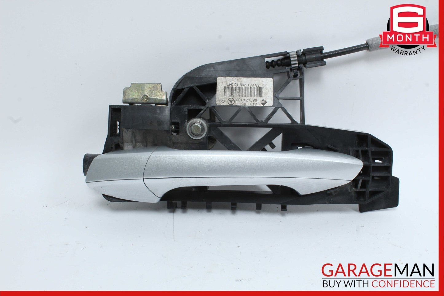 07-13 Mercedes W221 S550 Rear Left Driver Side Exterior Door Handle Silver OEM