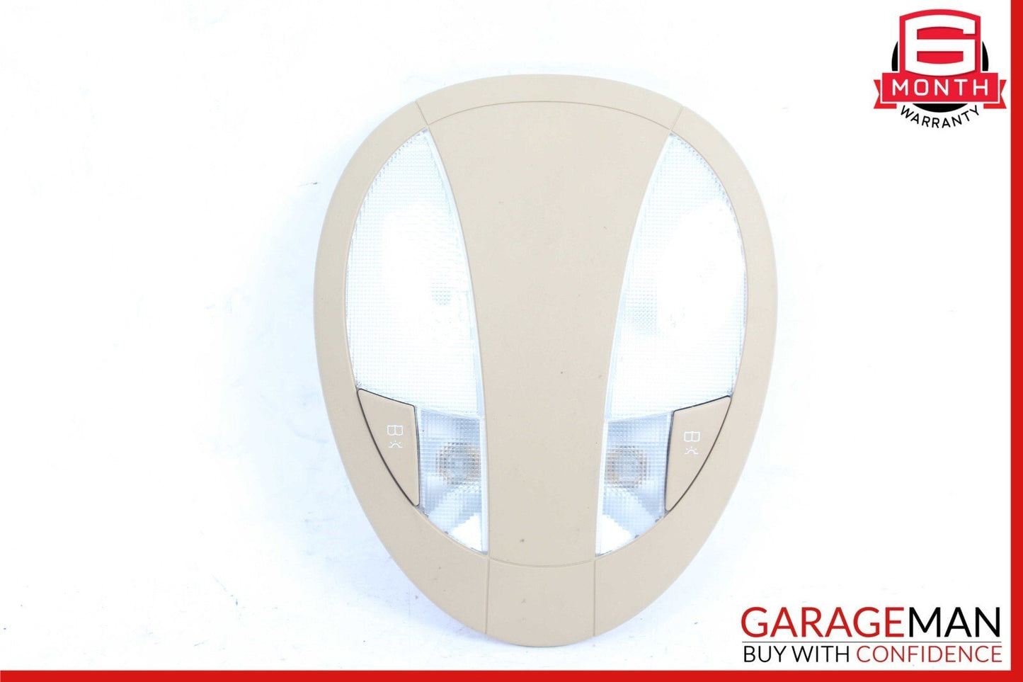 07-09 Mercedes W211 E550 E350 E63 AMG Rear Overhead Dome Light Reading Map Brown