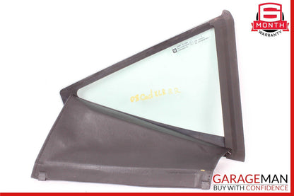 04-09 Cadillac XLR Rear Right Passenger Side Quarter Window Glass w/Trim OEM
