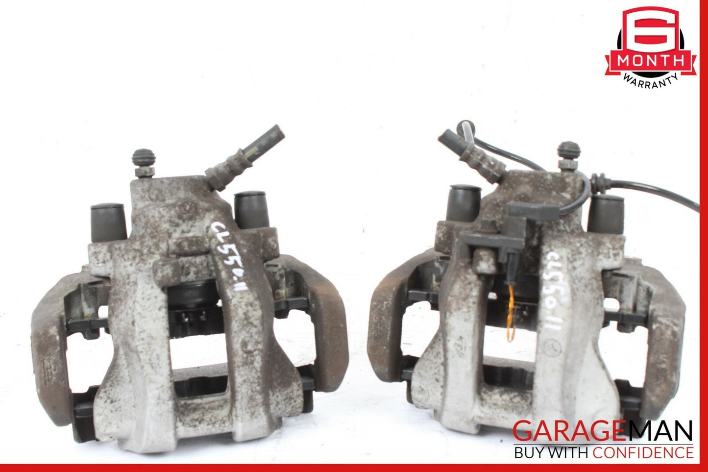 07-13 Mercedes W221 S550 CL550 Rear Left & Right Side Brake Calipers Set of 2