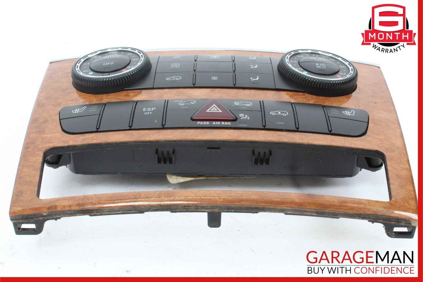 07-12 Mercedes X164 GL450 GL550 A/C AC Heater Climate Control Switch Trim Panel