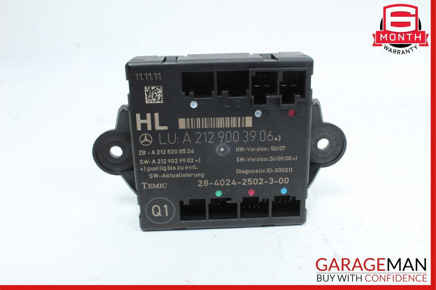 08-18 Mercedes CLS400 E350 C300 CLS550 Rear Left Door Control Module Unit