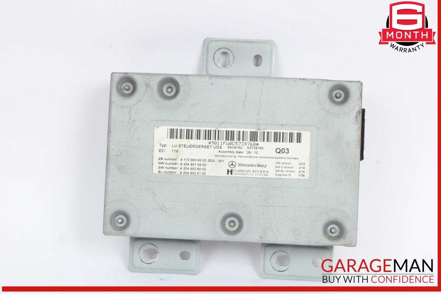 10-18 Mercedes W221 S550 Communication Interface Module 1729009302 OEM