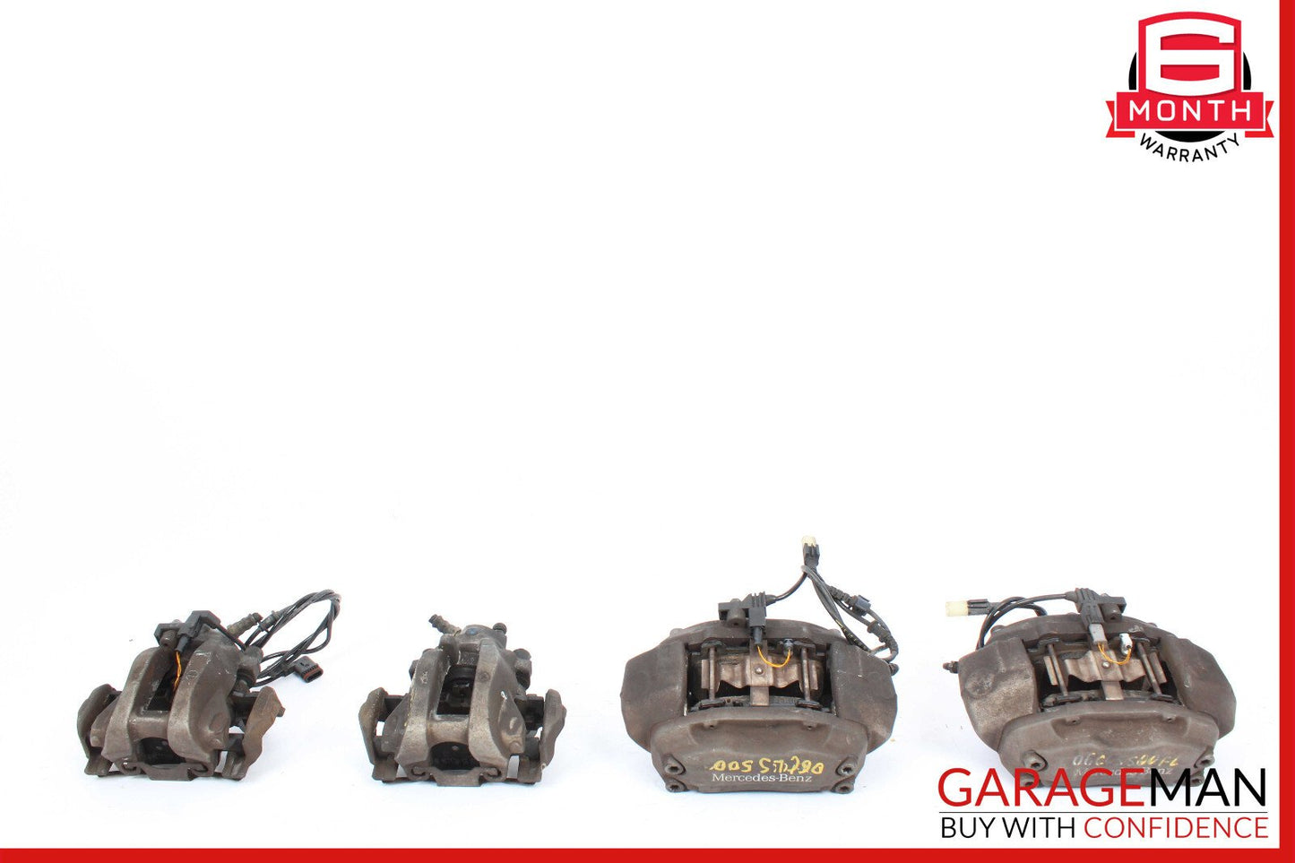 06-11 Mercedes W219 CLS500 Complete Front & Rear Brake Caliper Calipers Set OEM