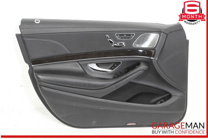 14-17 Mercedes W222 S550 S500 Front Left Side Interior Door Panel Cover OEM