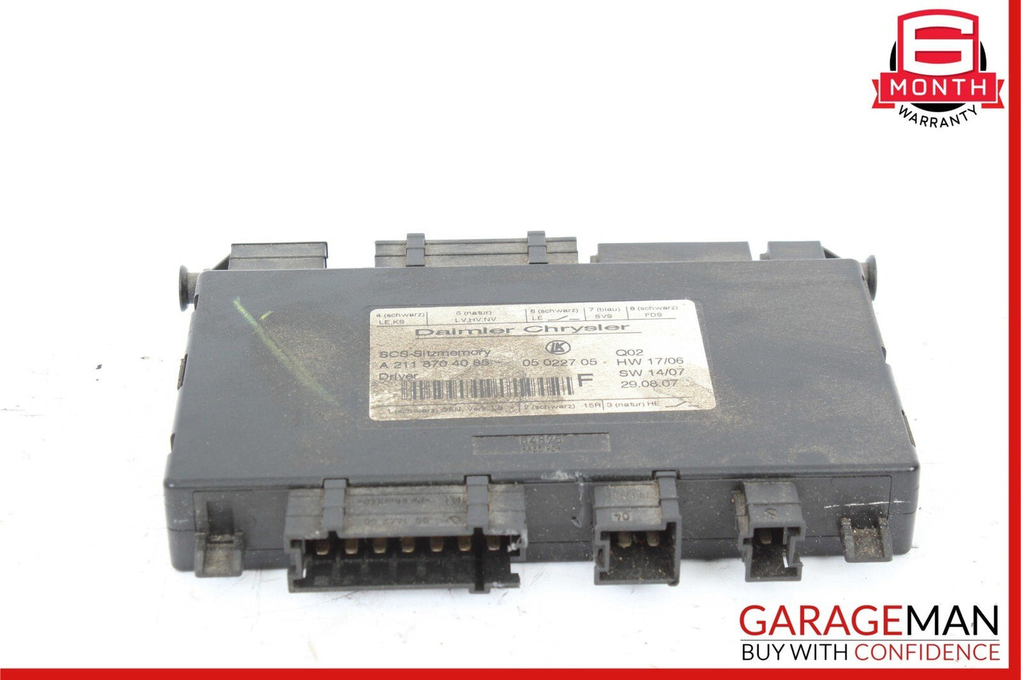 03-12 Mercedes GL550 ML500 SLK350 E350 Front Left Side Seat Control Module Unit