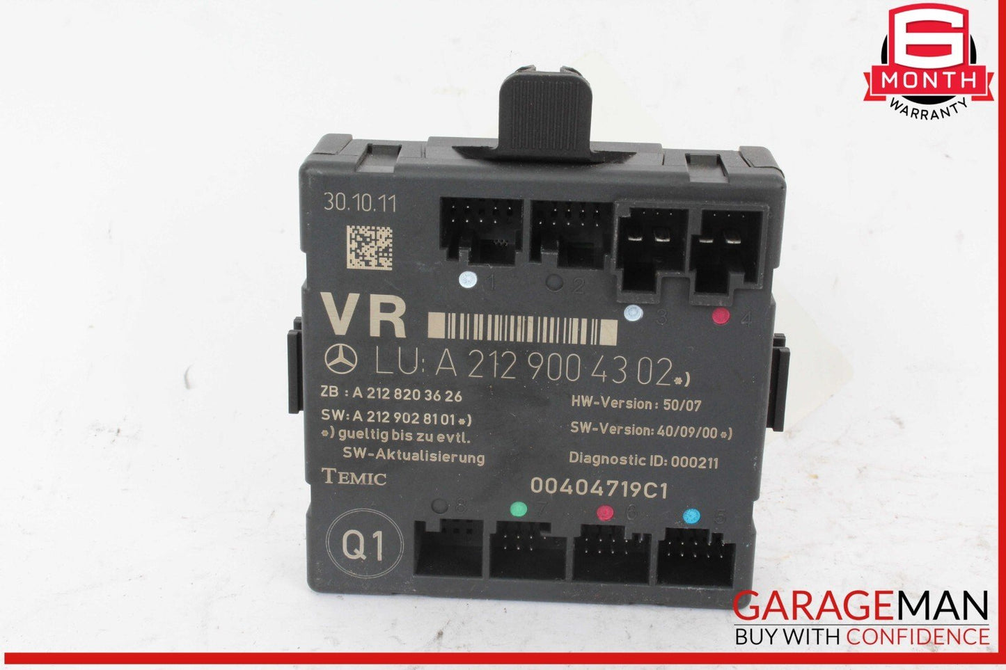 08-18 Mercedes W204 C250 Front Right Side Door Control Module 2129004302 OEM