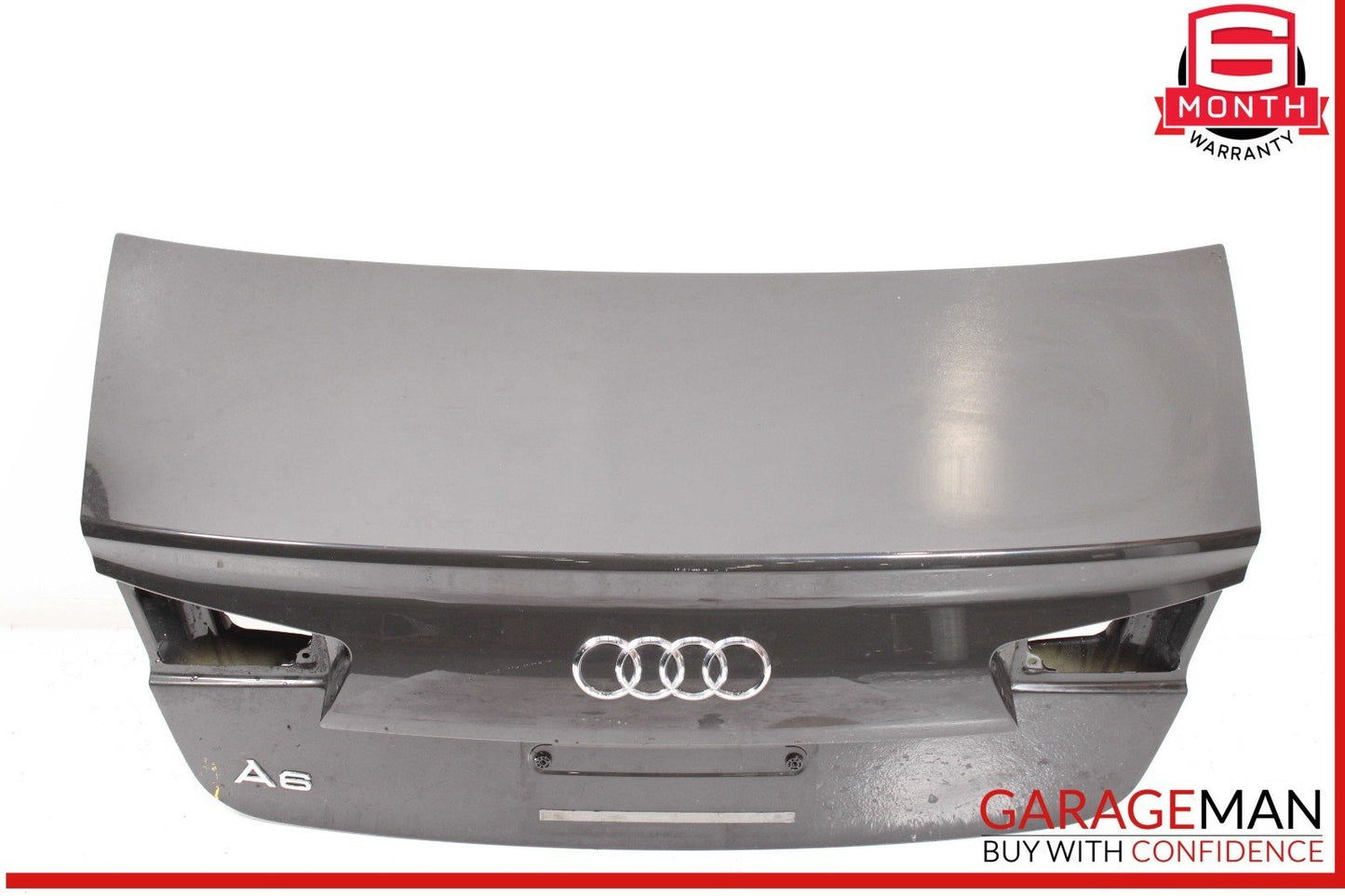 12-18 Audi A6 S6 Trunk Lid Panel Assembly Black OEM