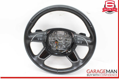 11-18 Audi A8 Front Left Side Multifunction Steering Wheel w/ Paddle Shifters