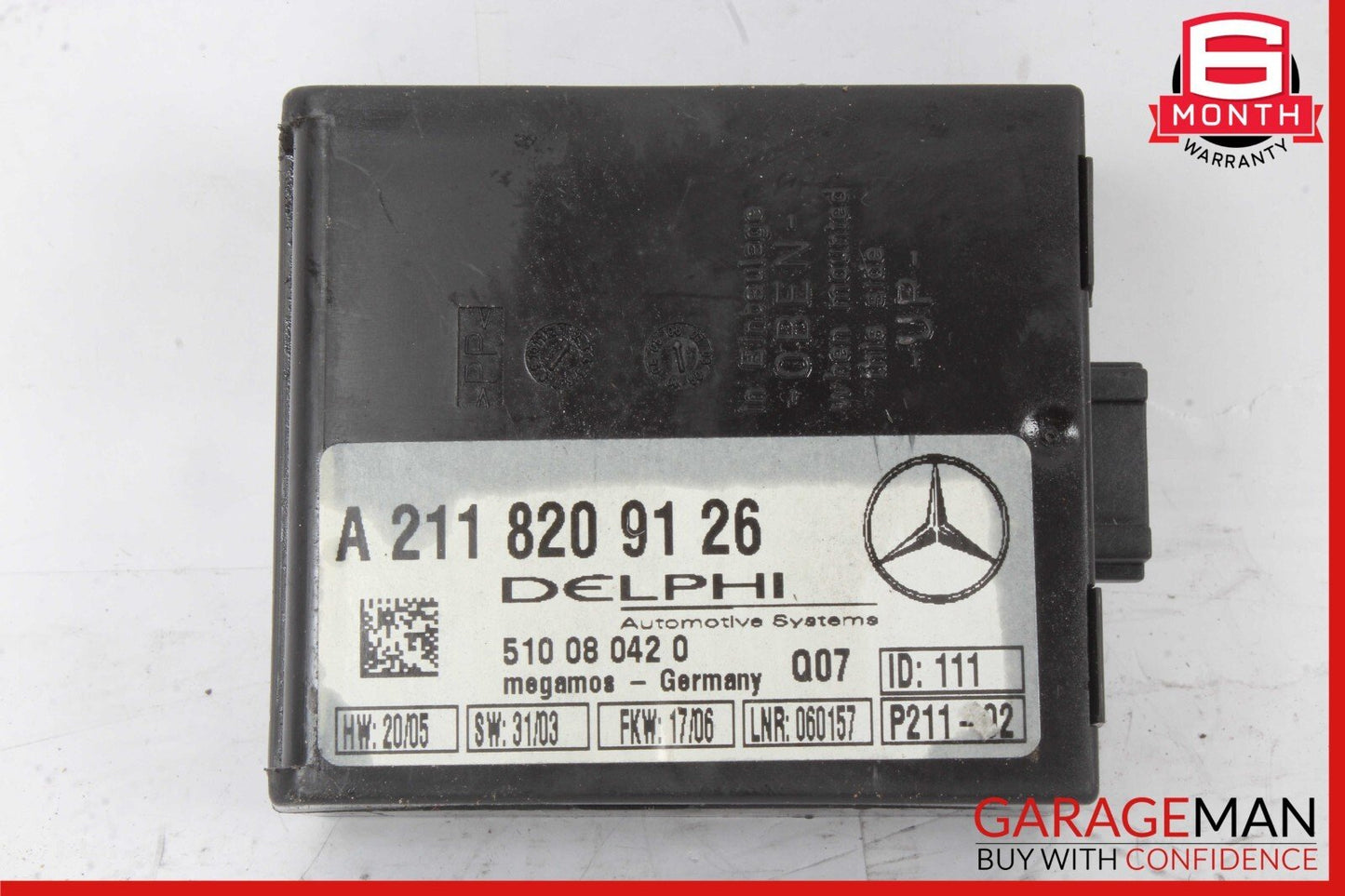 03-12 Mercedes SL550 S600 SLK350 Anti Theft Alarm Signal Control Module Unit OEM