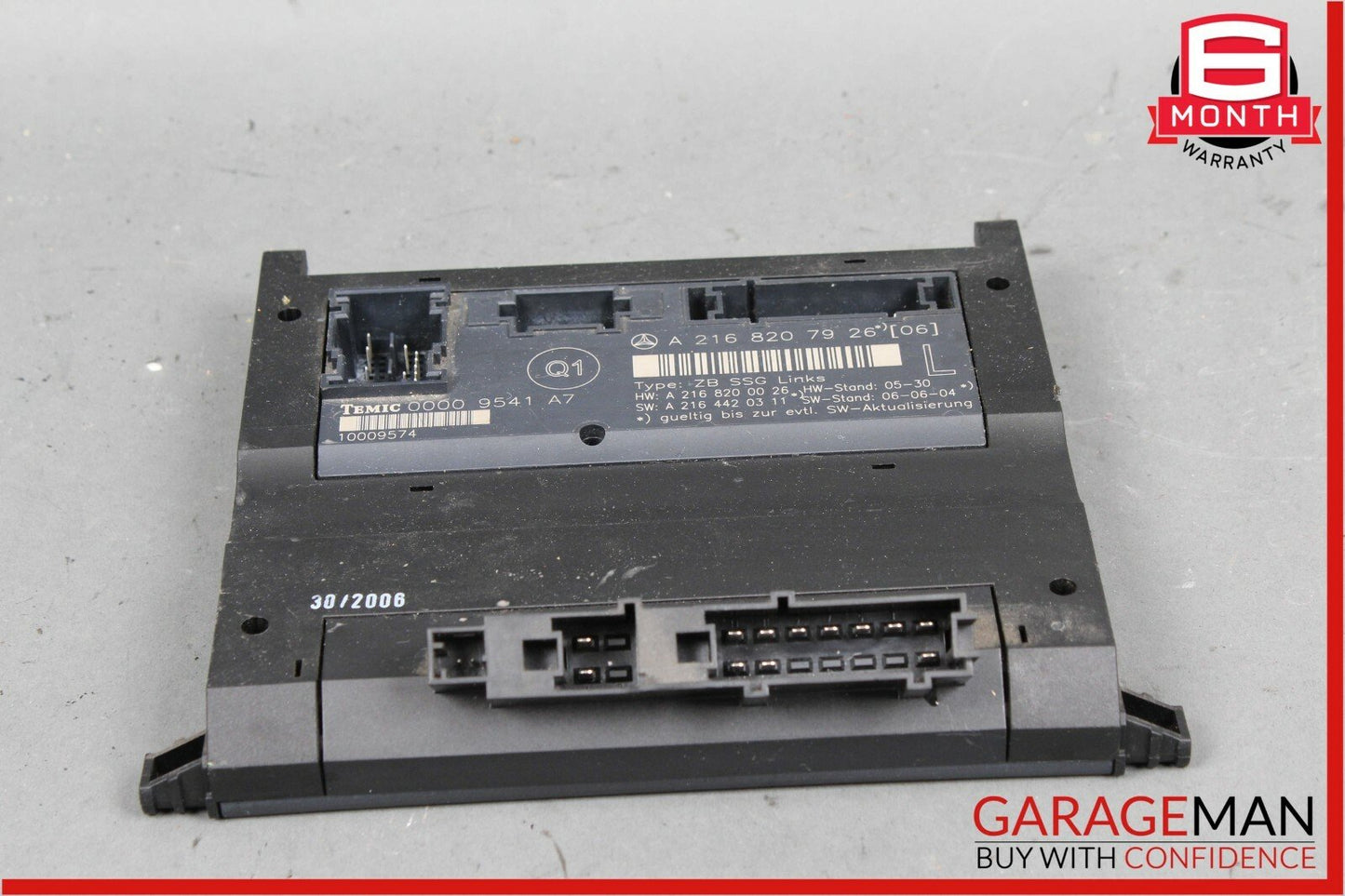 07-14  Mercedes-Benz CL550 W216 AMG Front Left Driver Seat Control Module 2168207926 Genuine