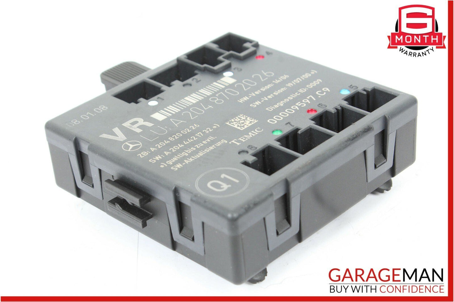 08-14 Mercedes W204 C300 Front Right Passenger Side Door Control Module Unit