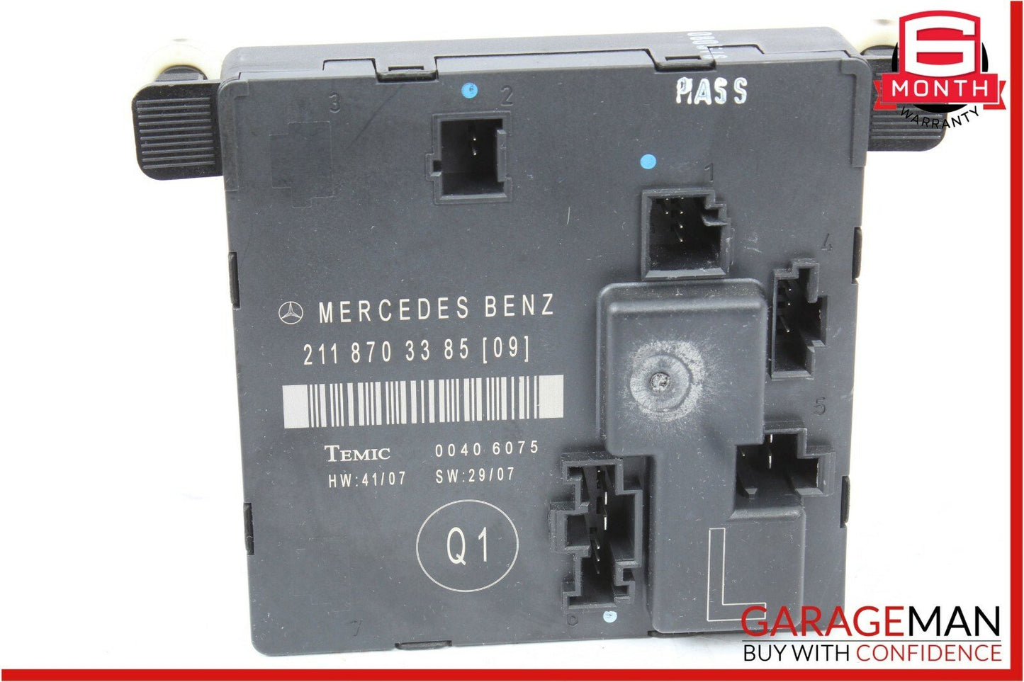 07-09 Mercedes W211 E350 E63 AMG Rear Left Driver Side Door Control Module OEM