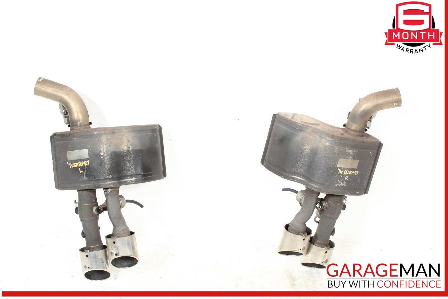 14-17 Maserati Quattroporte SQ4 Rear Right & Left Exhaust Muffler Dual Tip OEM