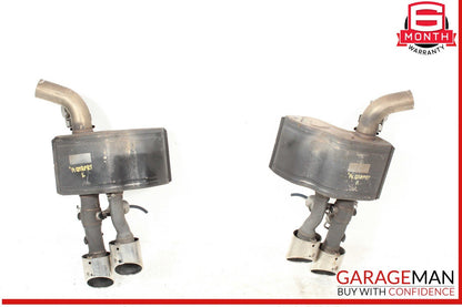 14-17 Maserati Quattroporte SQ4 Rear Right & Left Exhaust Muffler Dual Tip OEM