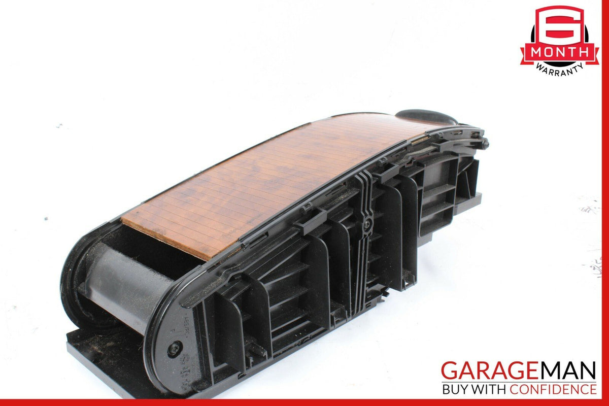 06-11 Mercedes W219 CLS500 Rear Center Console Storage Armrest Arm Rest Wood