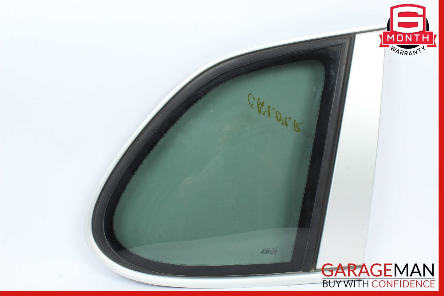 03-06 Porsche Cayenne 955 Rear Right Side Quarter Window Glass Panel Silver