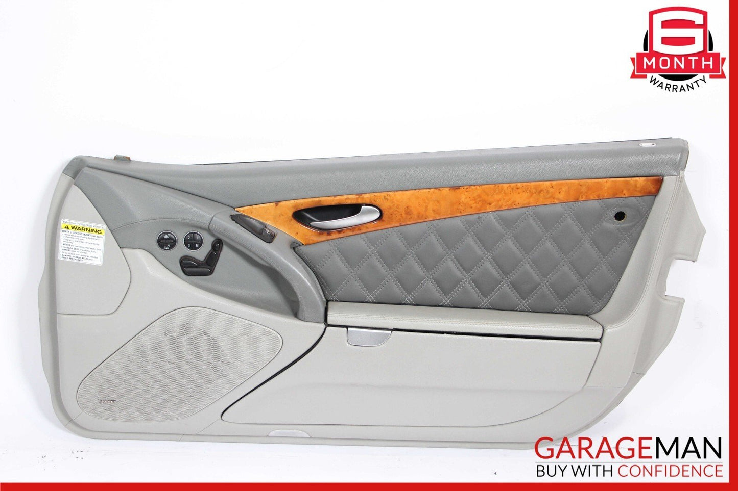 03-06 Mercedes R230 SL500 SL55 AMG Front Right Interior Door Panel Assy Grey