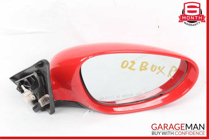 97-05 Porsche Boxster 986 Right Side Rear View Door Mirror Red OEM